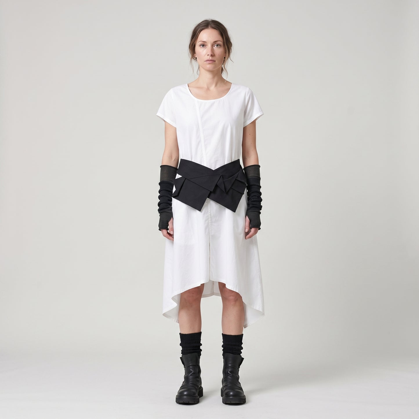 Asymmetric Cotton Tunic Dress