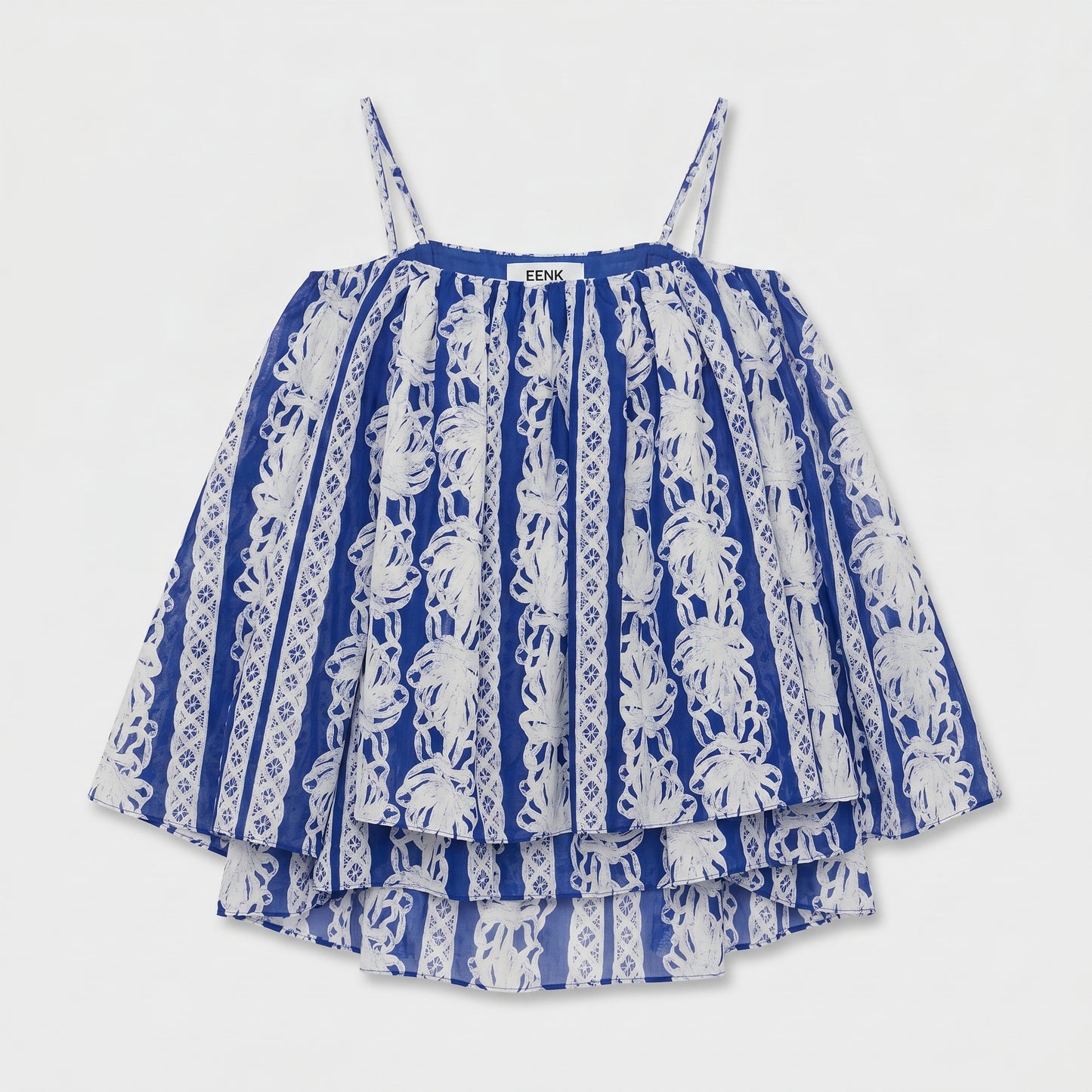 Striped Tiered Spaghetti Strap Top