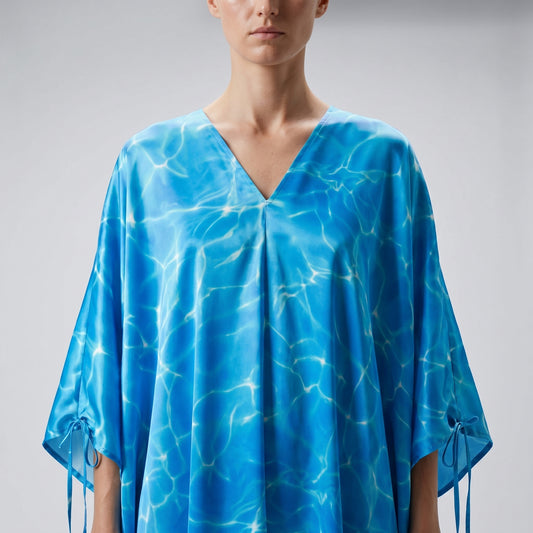 Abstract Water Print Kaftan