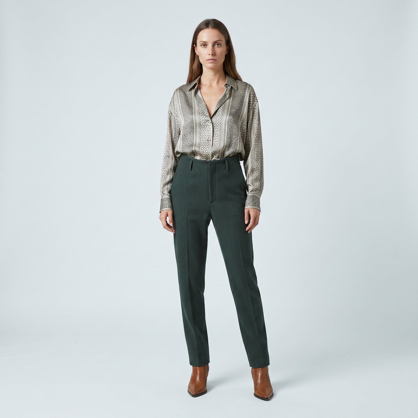 Tailored Forest Green Trousers