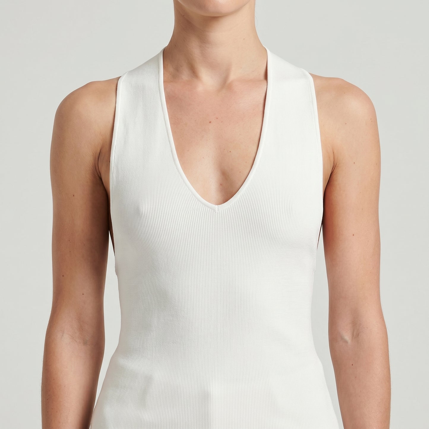 Essential Ribbed V-Neck Tank
