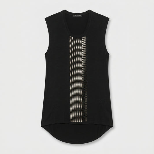 Studded Detail Sleeveless Top