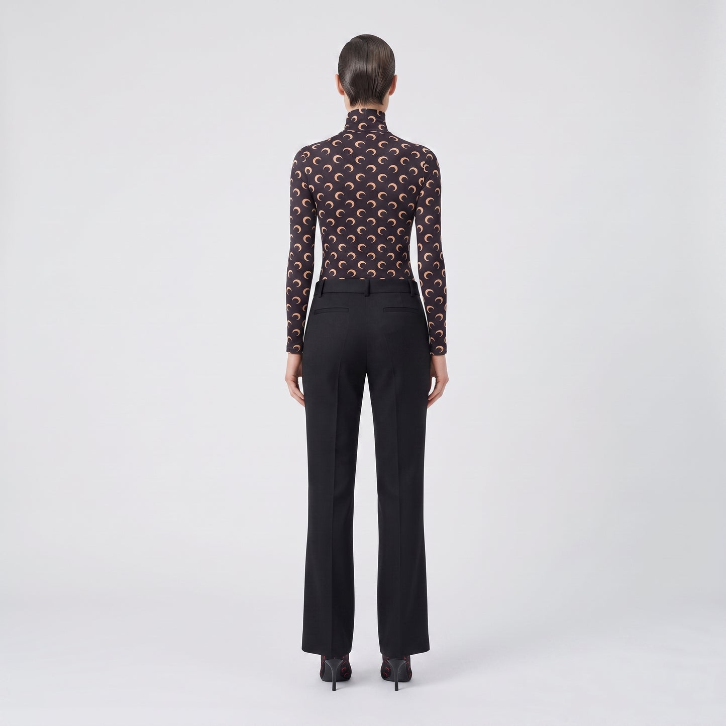 Tailored High-Waisted Black Trousers