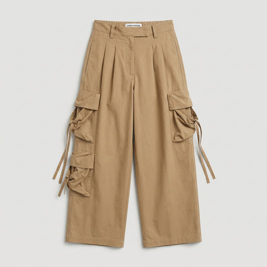 Utility Pleated Cargo Trousers