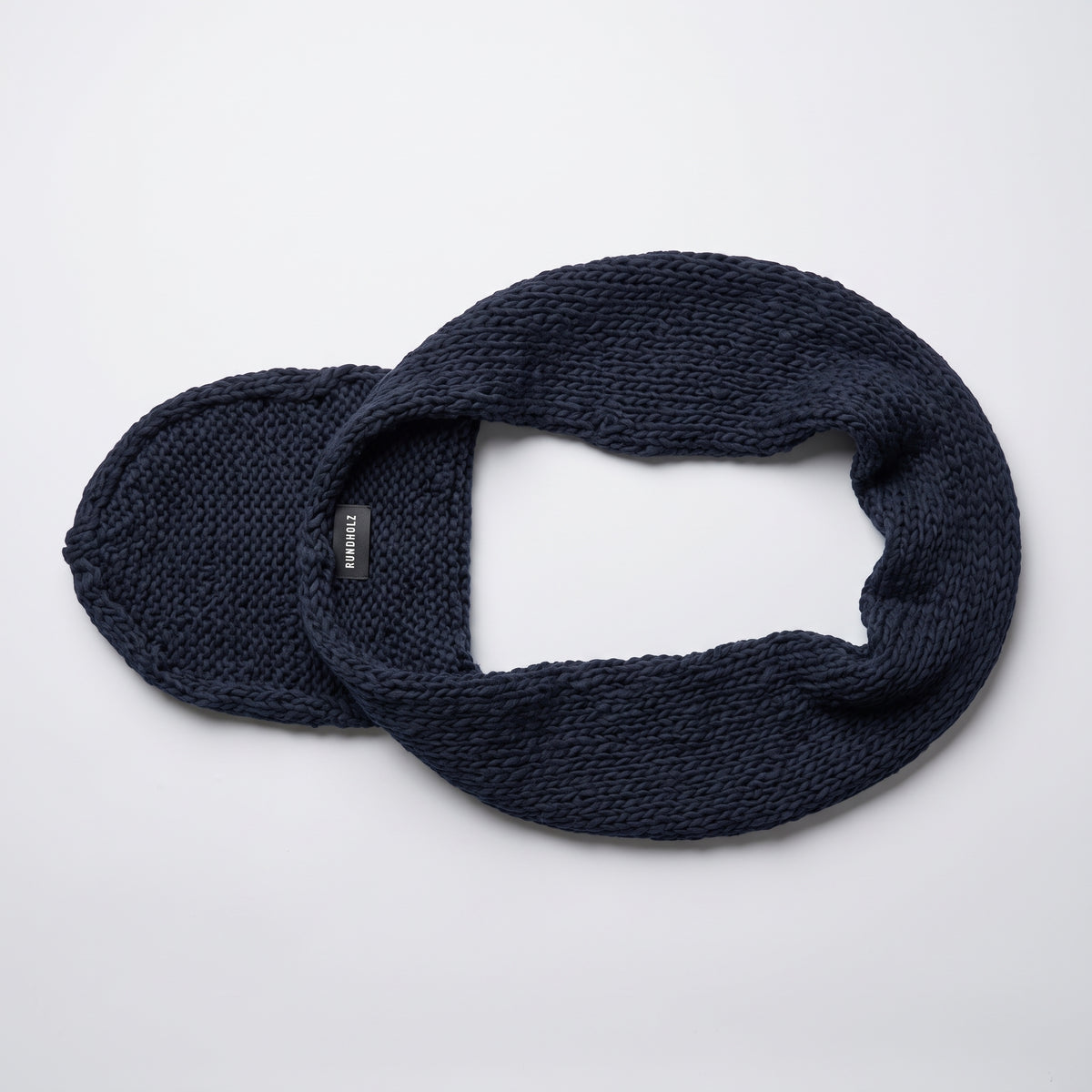 Chunky Knit Hooded Scarf