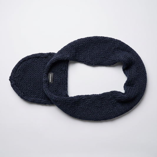 Chunky Knit Hooded Scarf