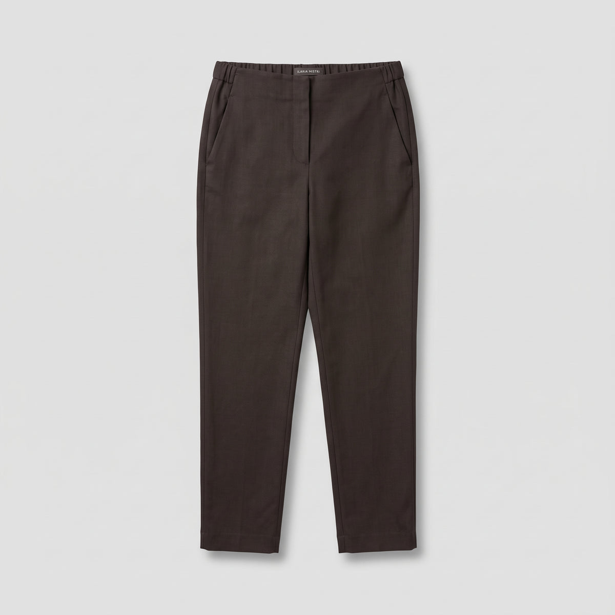 Tailored Dark Brown Slim Trousers