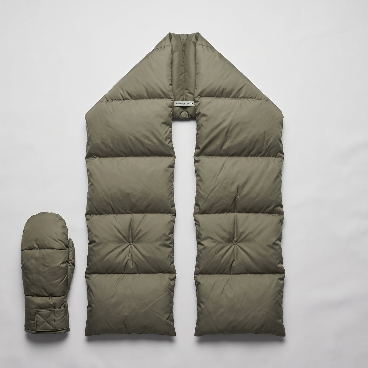 Padded Scarf and Mittens Set