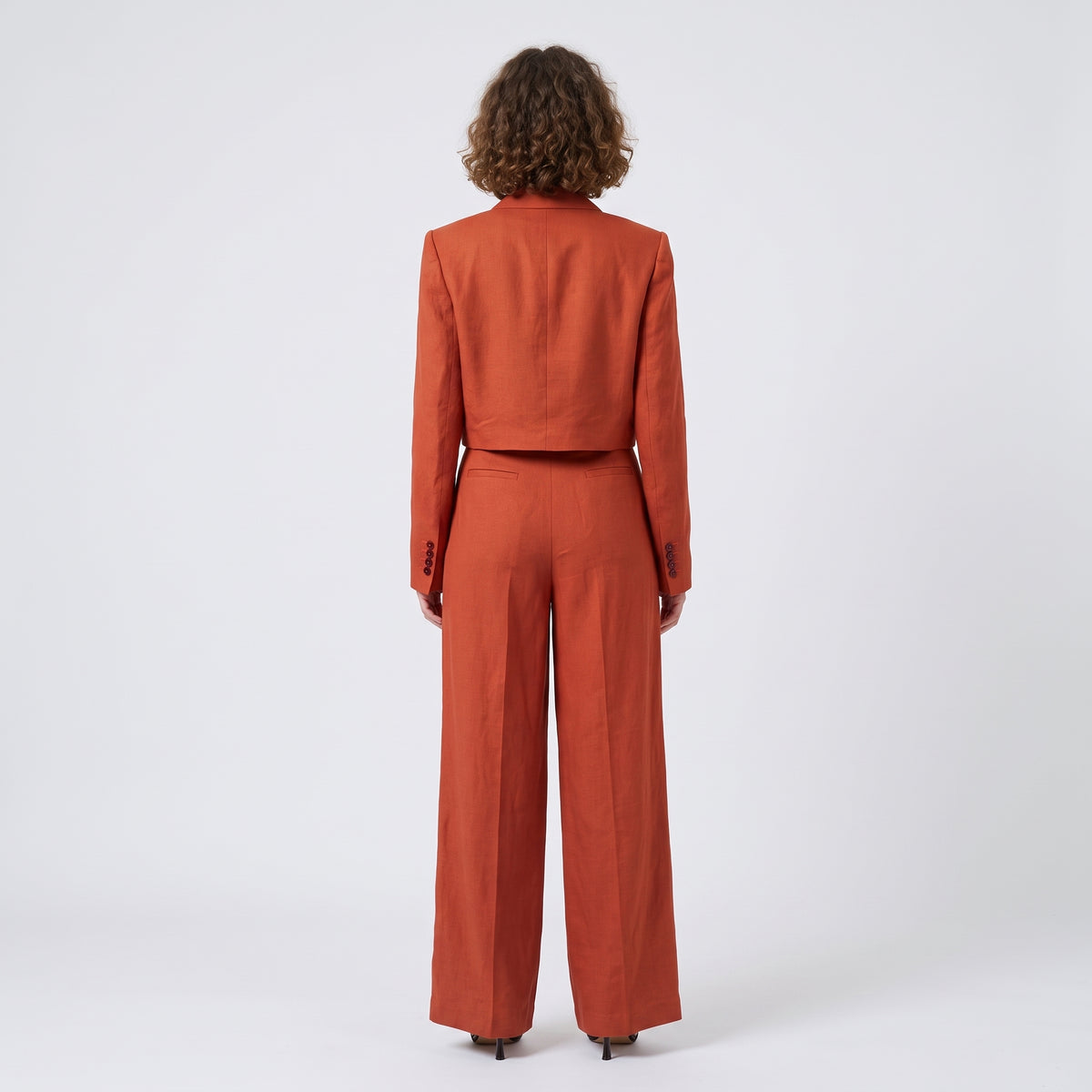 Tailored Cropped Blazer Jacket