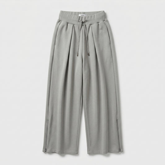 Pleated Wide Leg Lounge Trousers
