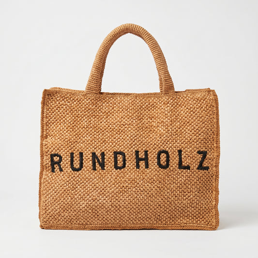 Woven Raffia Tote Bag
