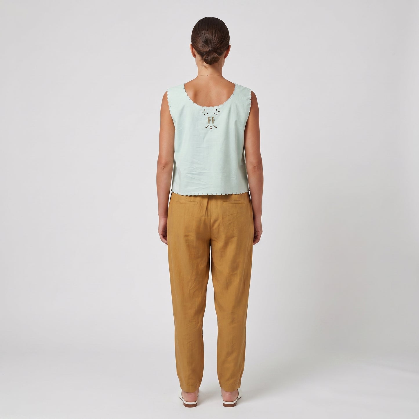 Floral Embroidered Eyelet Top