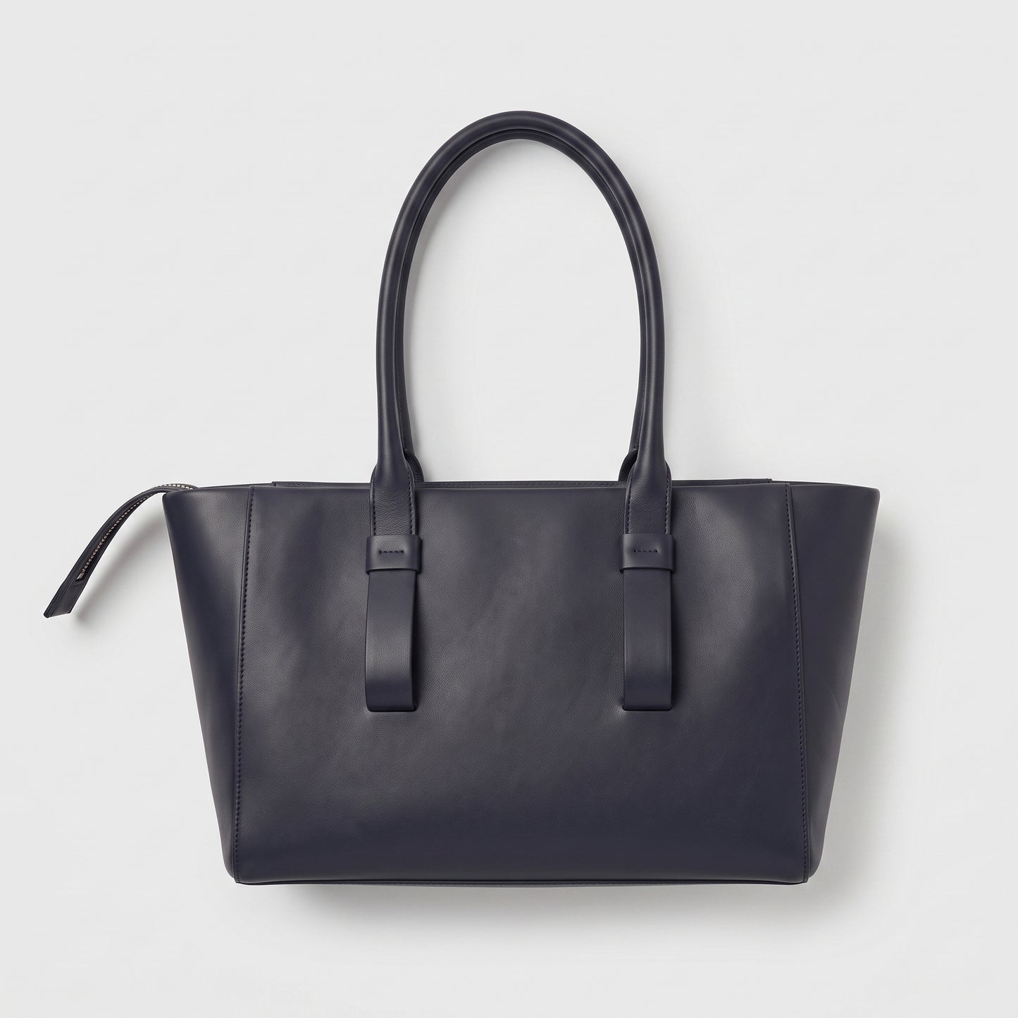 Structured Leather Tote Bag