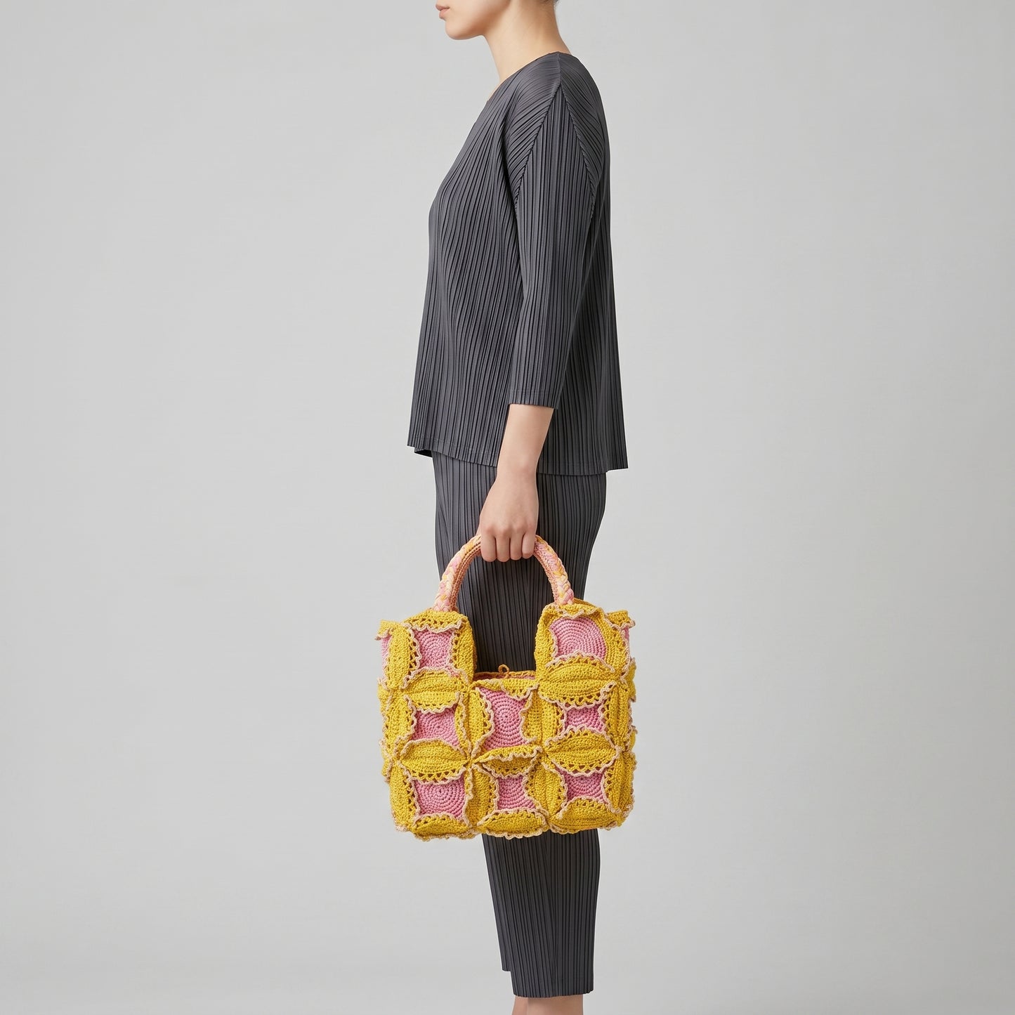 Handcrafted Floral Crochet Tote