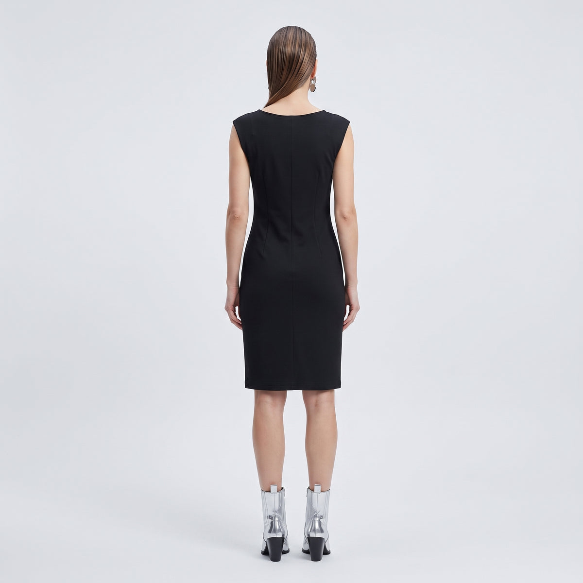 Essential Sleeveless Black Mini Dress
