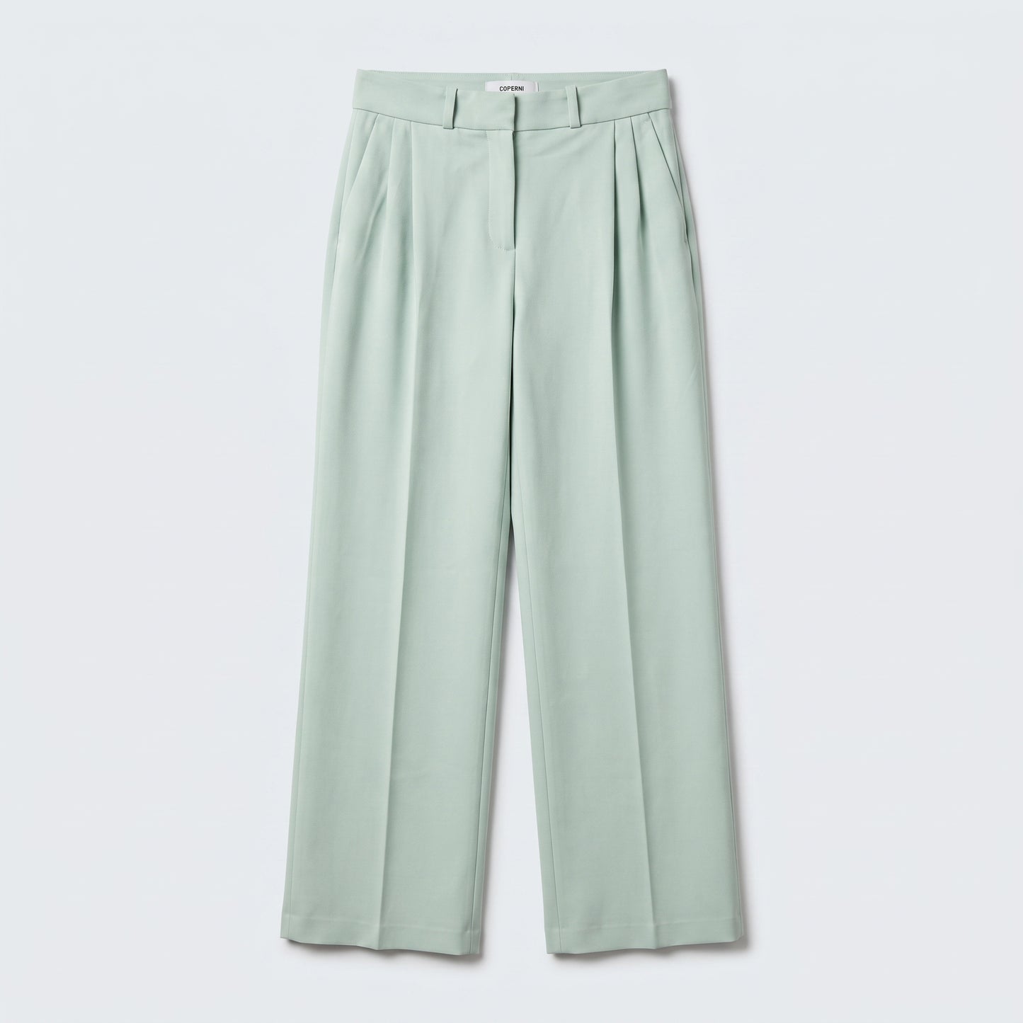Tailored Pastel Wide-Leg Trousers