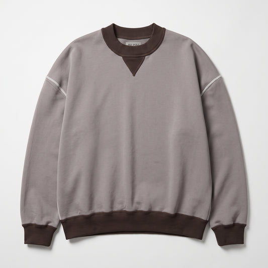 Contrast Trim Relaxed Sweatshirt