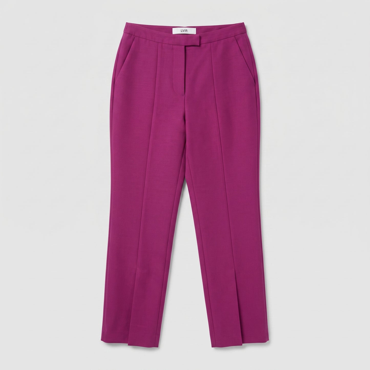 Tailored Magenta Straight Leg Trousers