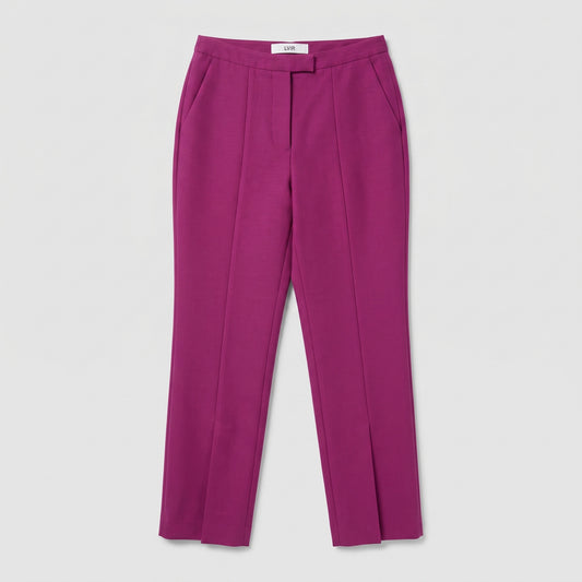 Tailored Magenta Straight Leg Trousers