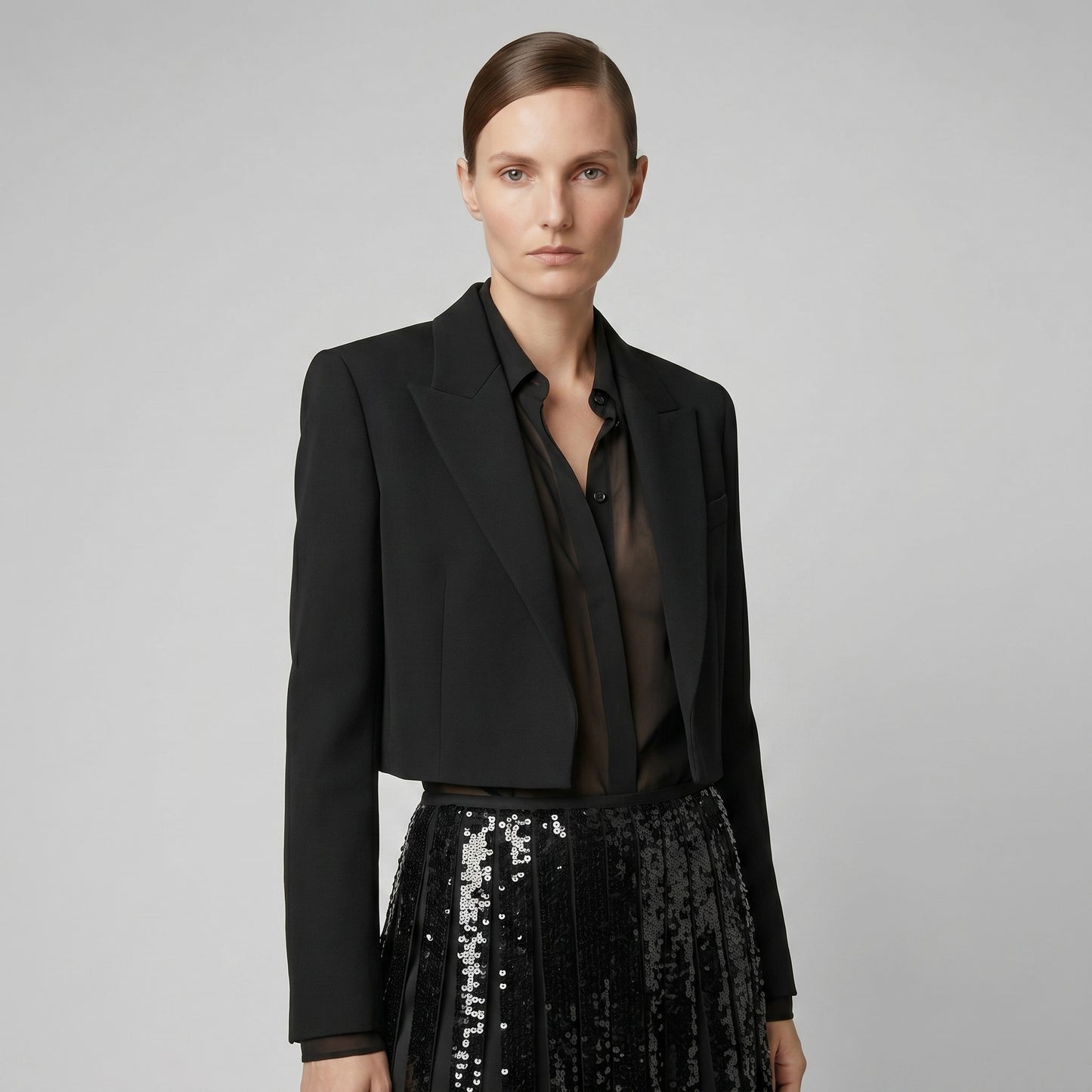 Sequin Embellished Maxi Skirt