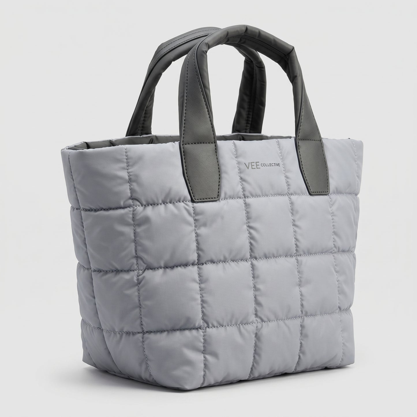 Quilted Lightweight Nylon Tote Bag