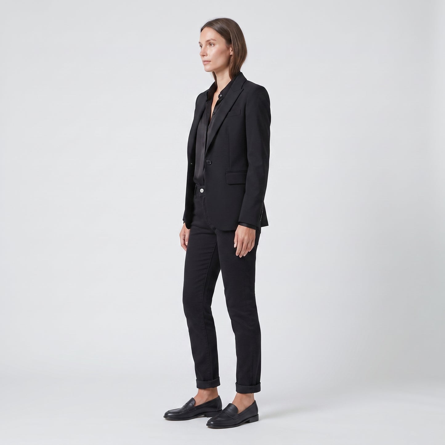 Classic Black Slim Fit Denim