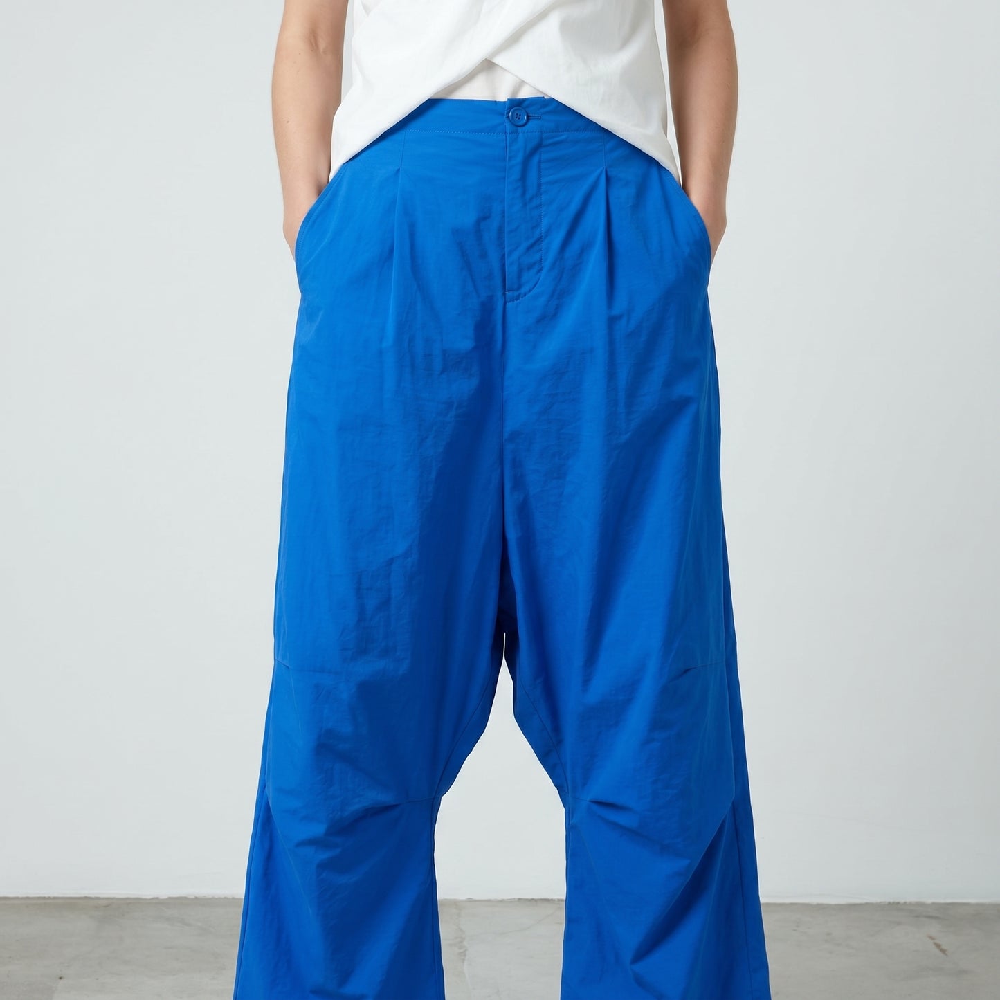 Cobalt Blue Balloon Leg Trousers
