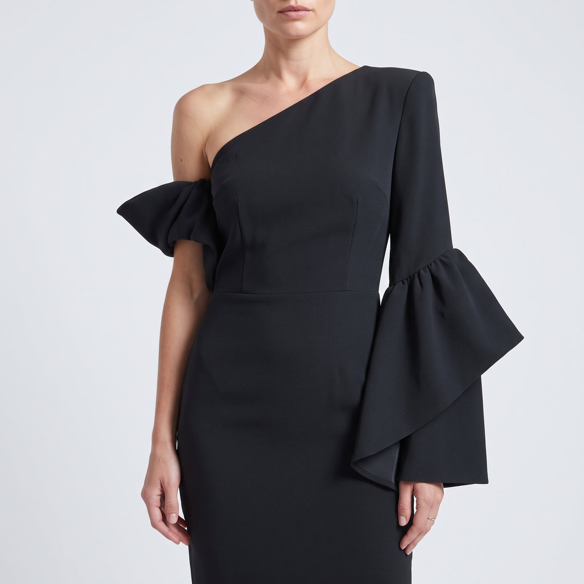 One-Shoulder Bow Detail Dress