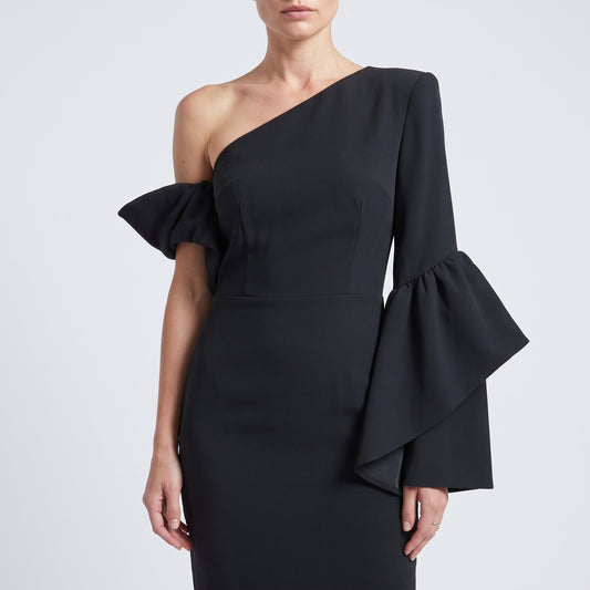 One-Shoulder Bow Detail Dress