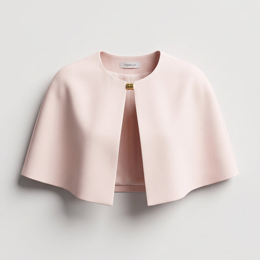 Structured Minimalist Pastel Cape