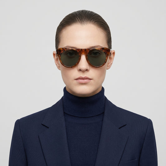 Tortoiseshell Flat Top Sunglasses