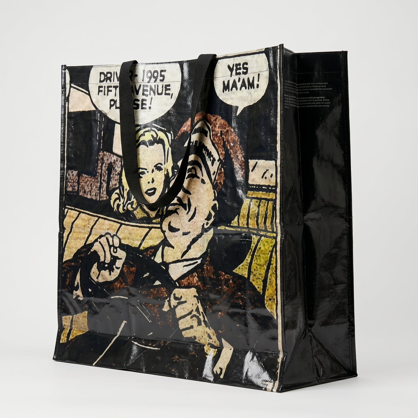 Comic Print Graphic Shopper Bag