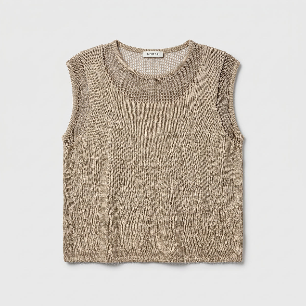 Open Knit Mesh Tank Top