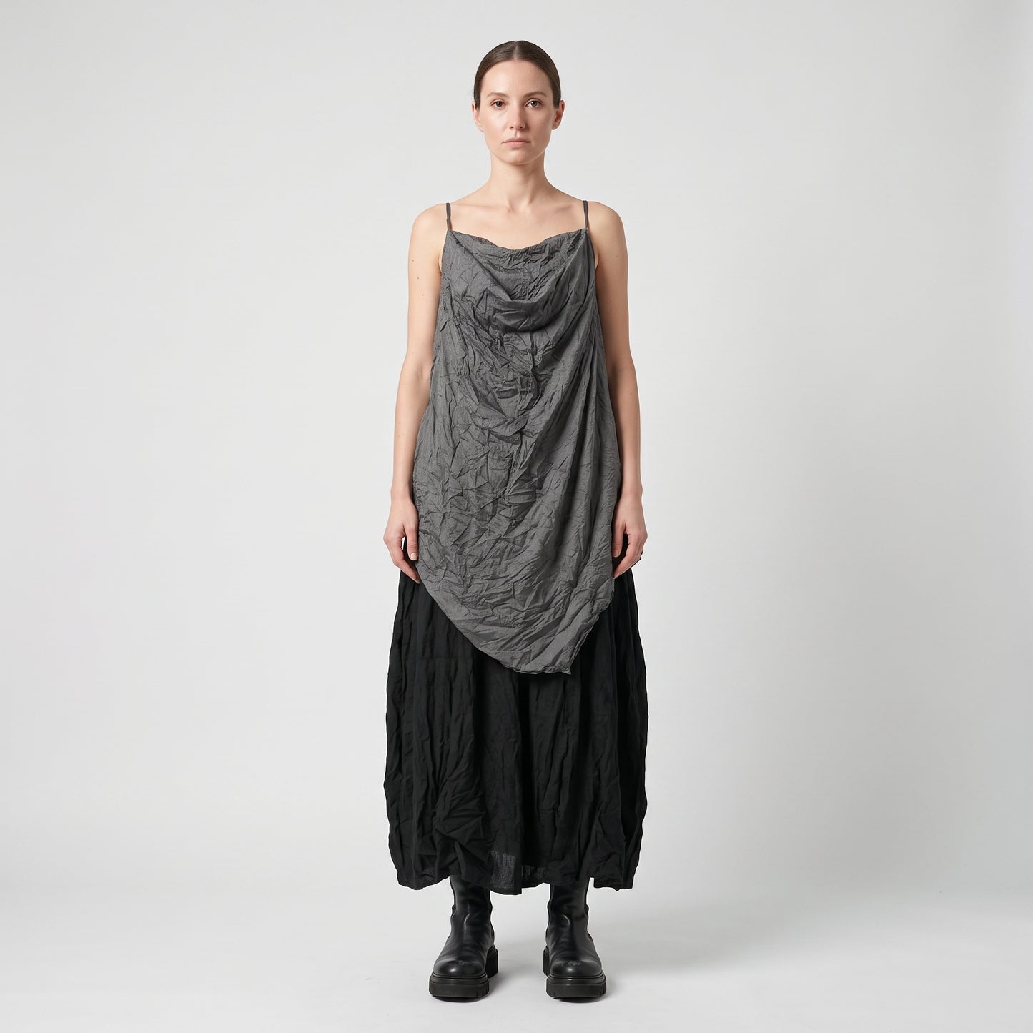 Draped Textured Camisole Top