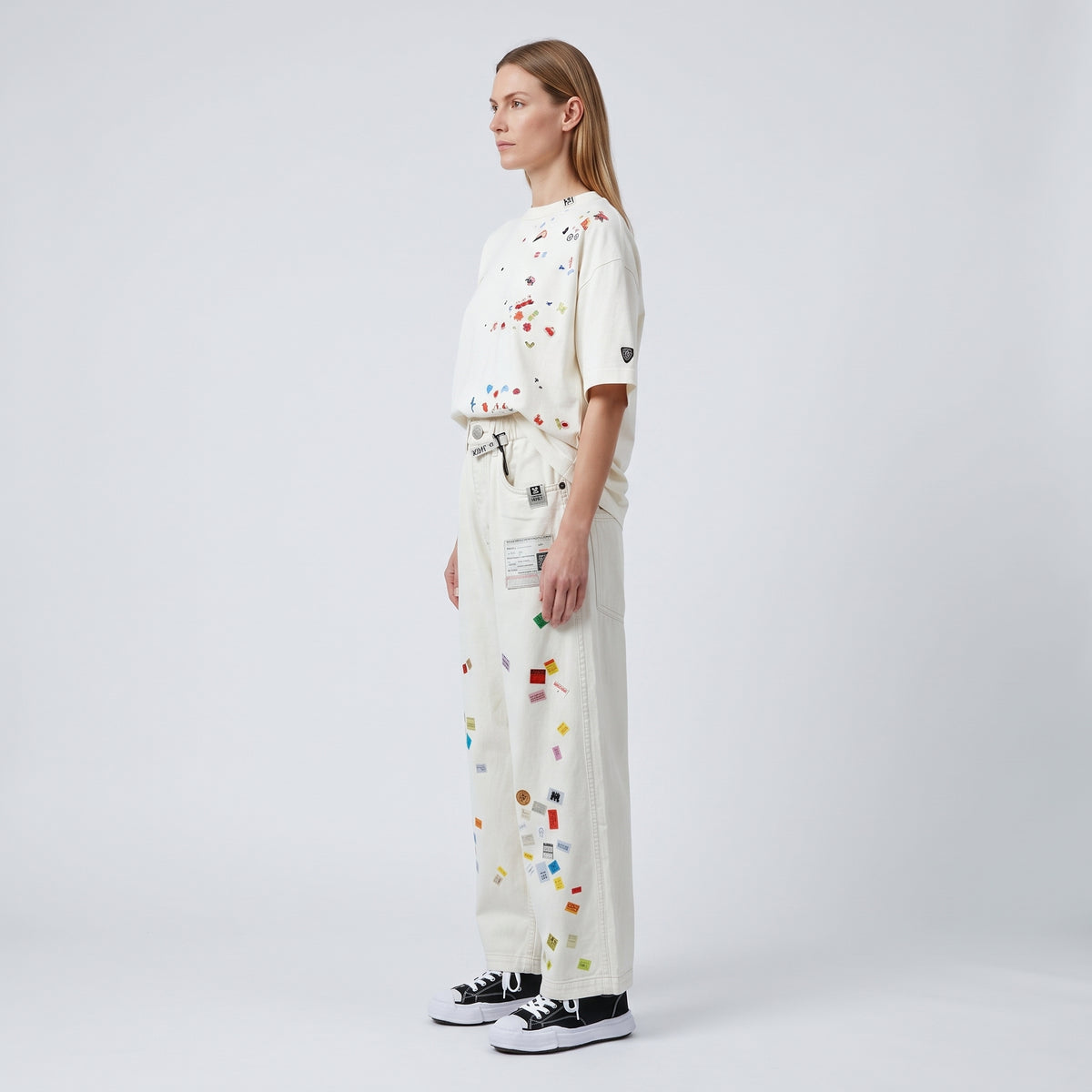 Eclectic Patchwork Canvas Trousers