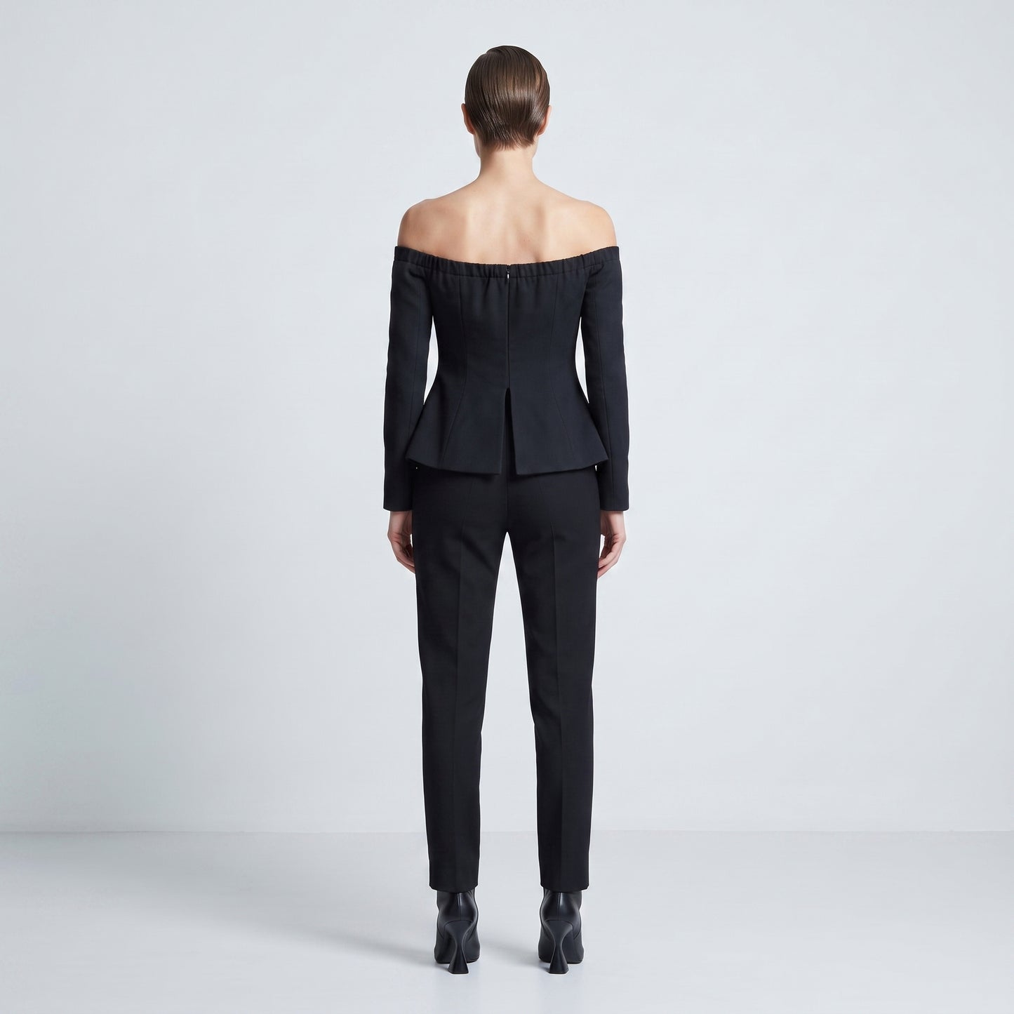 Off-Shoulder Sculptural Evening Top