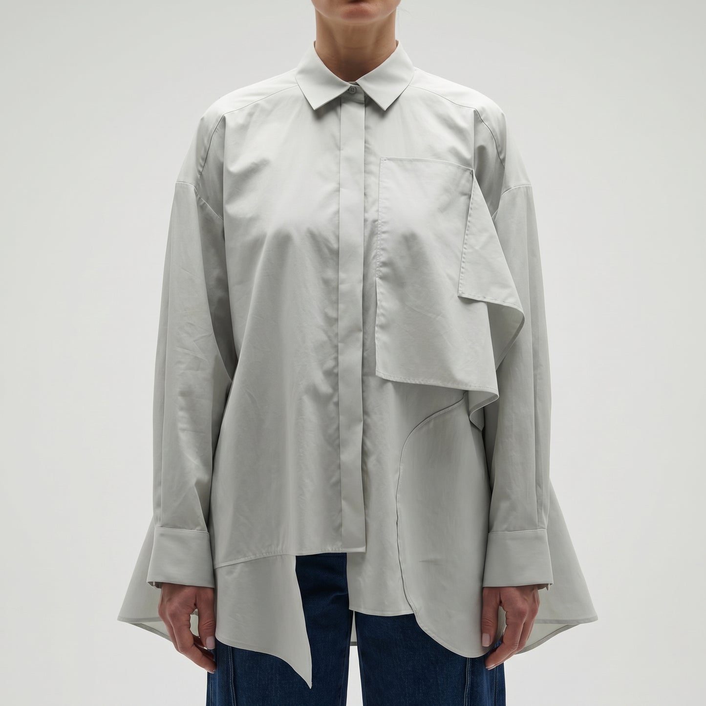 Architectural Panel Oversized Shirt