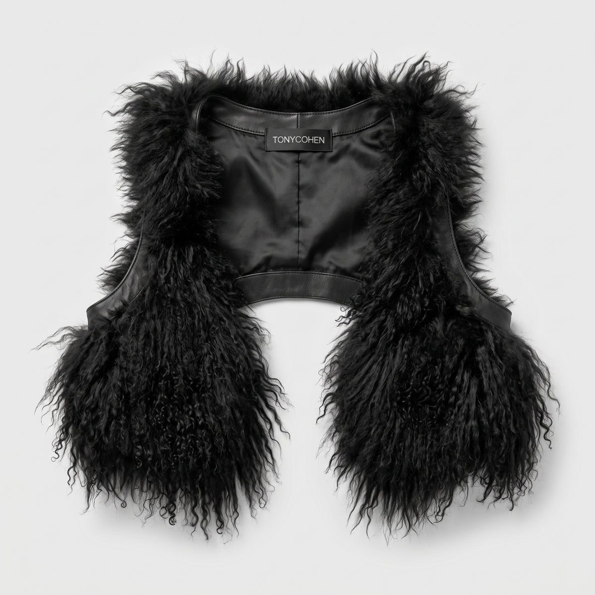 Luxurious Shaggy Shearling Vest