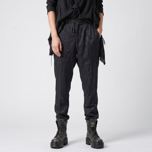 Tailored Black Cropped Trousers