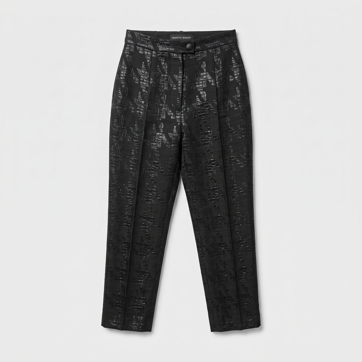 Metallic Jacquard Tailored Trousers