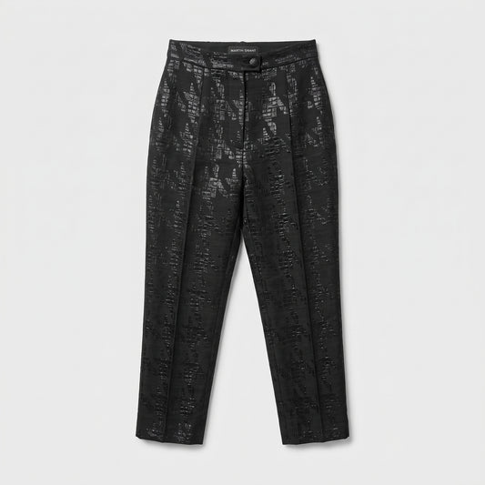 Metallic Jacquard Tailored Trousers