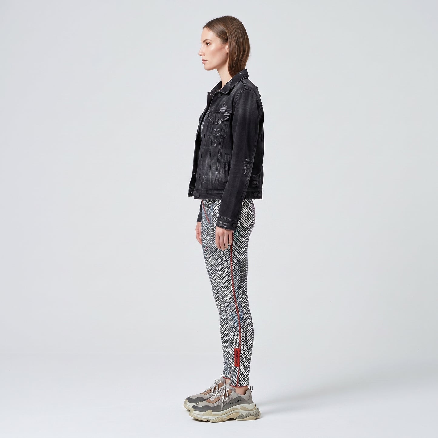 Iridescent Sequin High-Rise Leggings