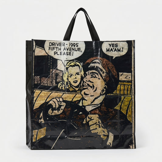 Comic Print Graphic Shopper Bag