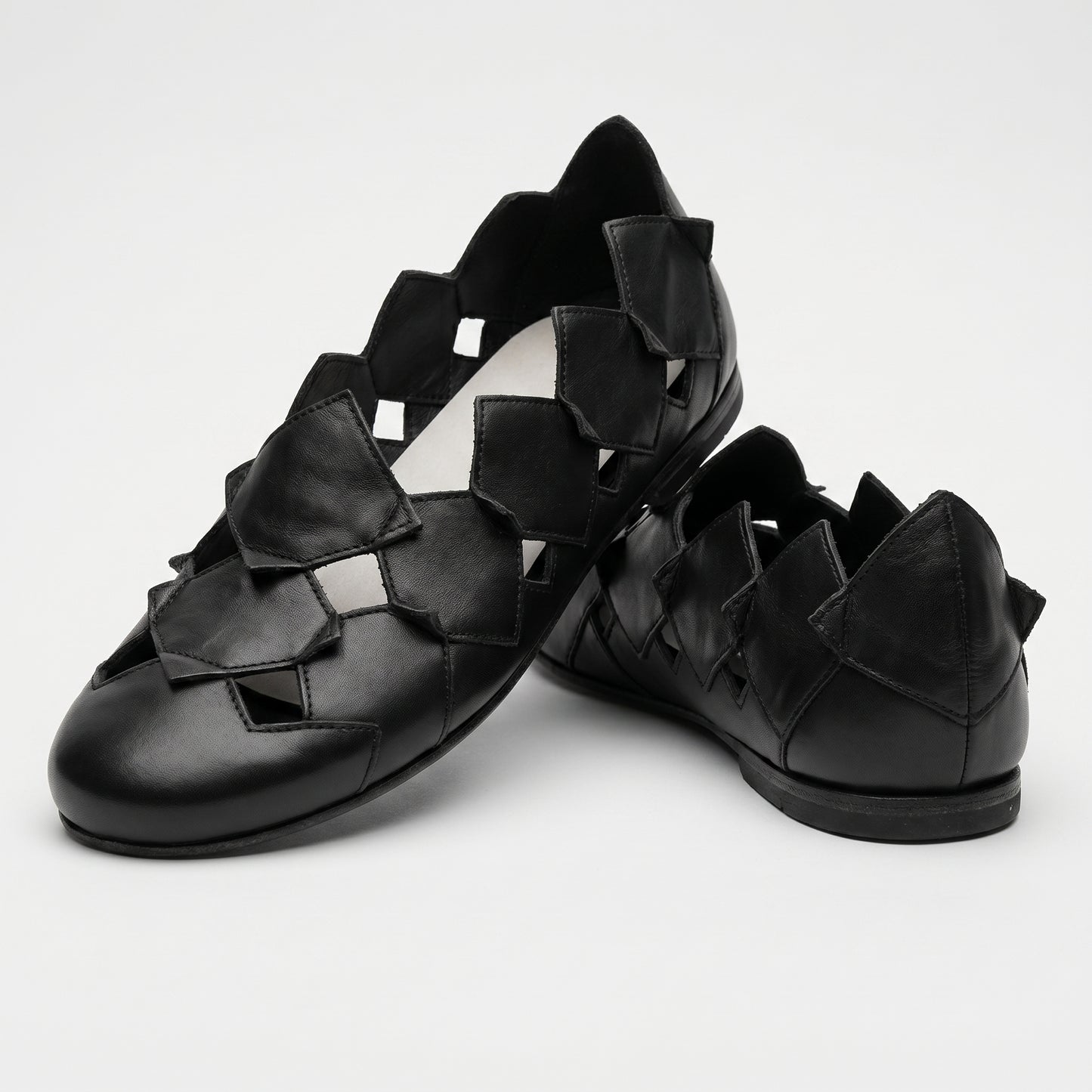 Artisan Cutout Leather Flats