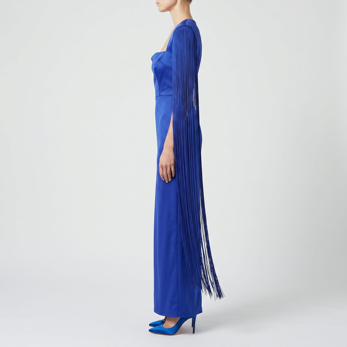Fringe Sleeve long Dress