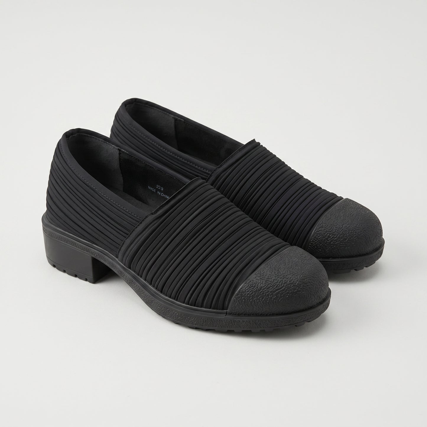 Textured Slip-On Platform Shoes