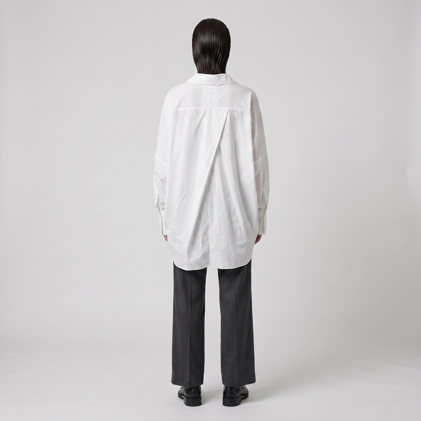 Oversized Asymmetric Cotton Shirt