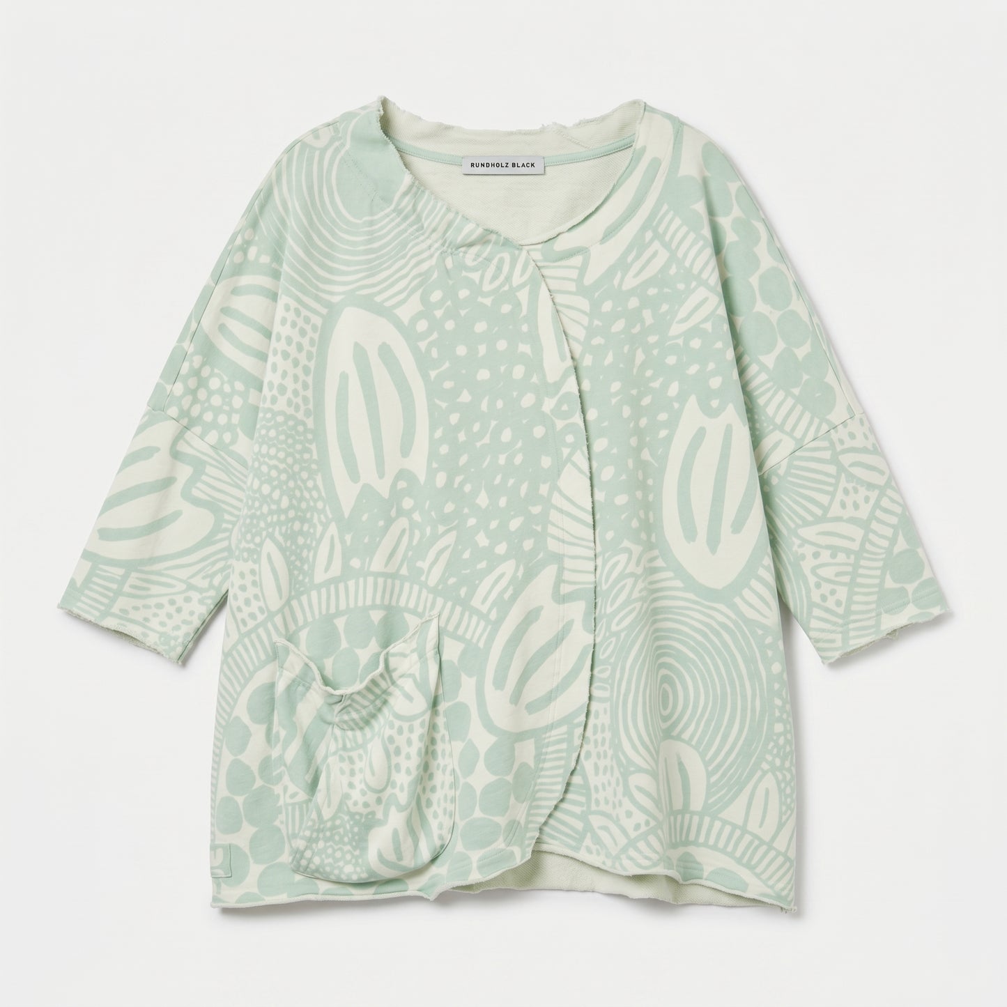 Asymmetric Abstract Printed Top