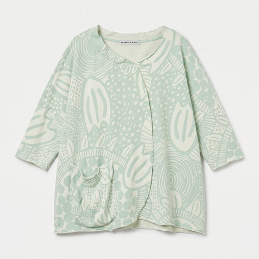 Asymmetric Abstract Printed Top