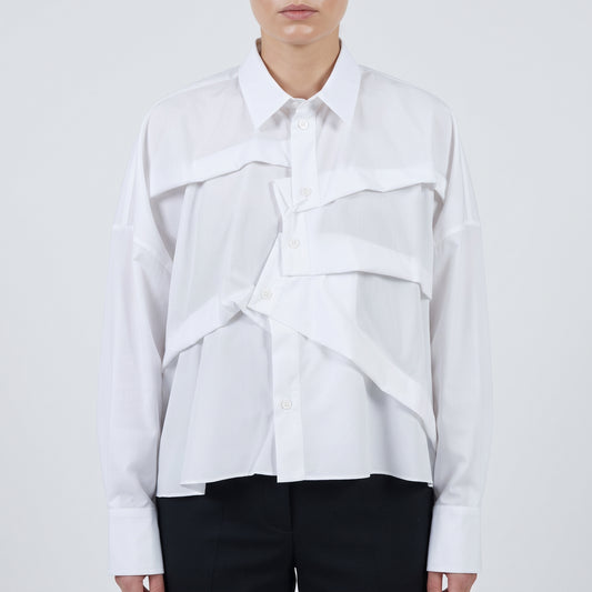 Architectural Layered Cotton Shirt